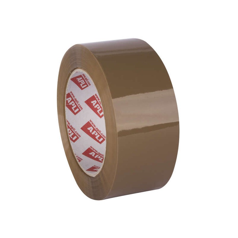 Nastro acrilico Apli Basic Pp - 48 mm x 132 m - Resistente all'acqua e all'invecchiamento - Facile da tagliare - Marrone