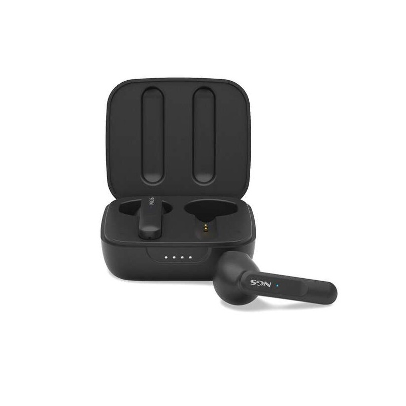 NGS Artica Move Nero Cuffie Bluetooth In-Ear 5.3 TWS - Vivavoce - Assistente vocale - Autonomia fino a 7h - Base di rica