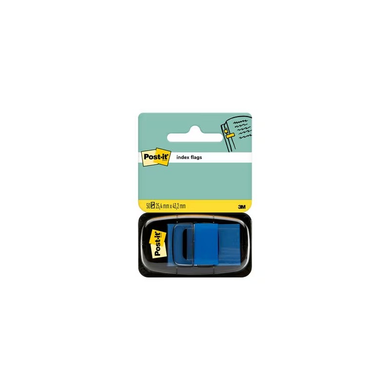 Dispenser per indici Post-it con 50 pennarelli riposizionabili 25.4 x 43.2 mm - Adesione salda - Per segnare. marcare o 