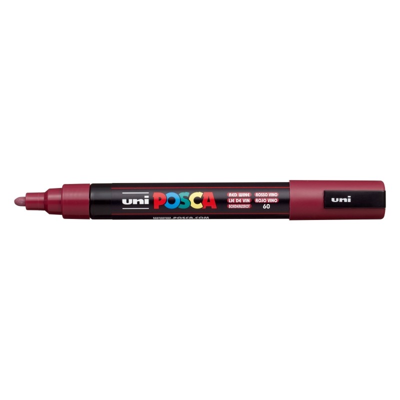 Posca PC-5M Marcatore a vernice - Punta in poliestere 1.8-2.5 mm - Inchiostro a base d'acqua - Resistente alla luce - No