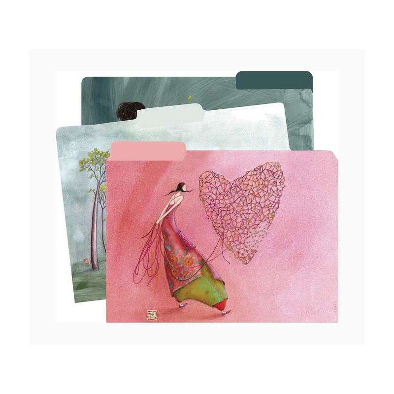 Cartella a schede Pictura Gaëlle Boissonnard - 30x24cm - Finitura con vernice UV - Laminato liscio opaco - Stampa a col