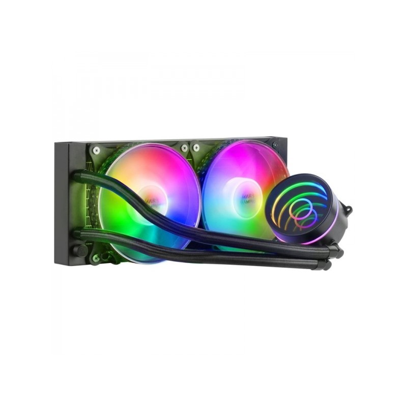 Mars Gaming ML-ONE240 Kit di raffreddamento a liquido - Potenza 400W - Infinity Mirror FRGB - Pompa OPTI-CHAMBER - Vento