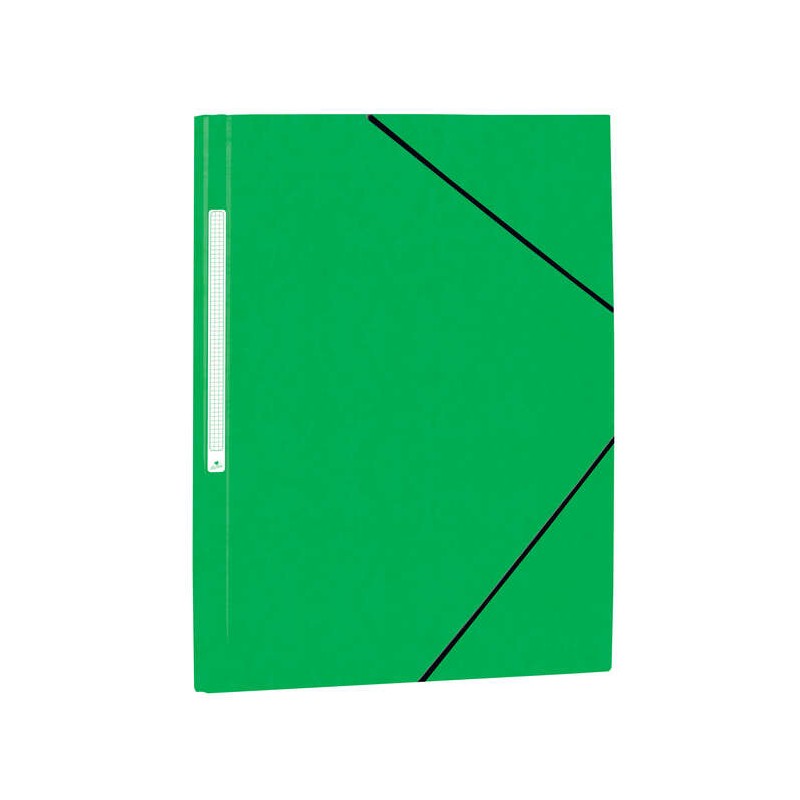 Cartella in cartone Mariola Prespan Simil con etichetta dorsale Folio 500gr/m2 - Misure 34x25cm - Chiusura elastica - Co