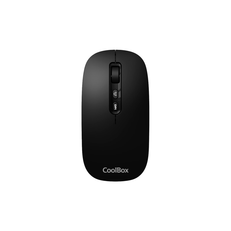 Mouse senza fili Coolbox W02 - Bluetooth e RF 2.4GHz - Super leggero - Pulsante di accesso copilota - Ricaricabile trami