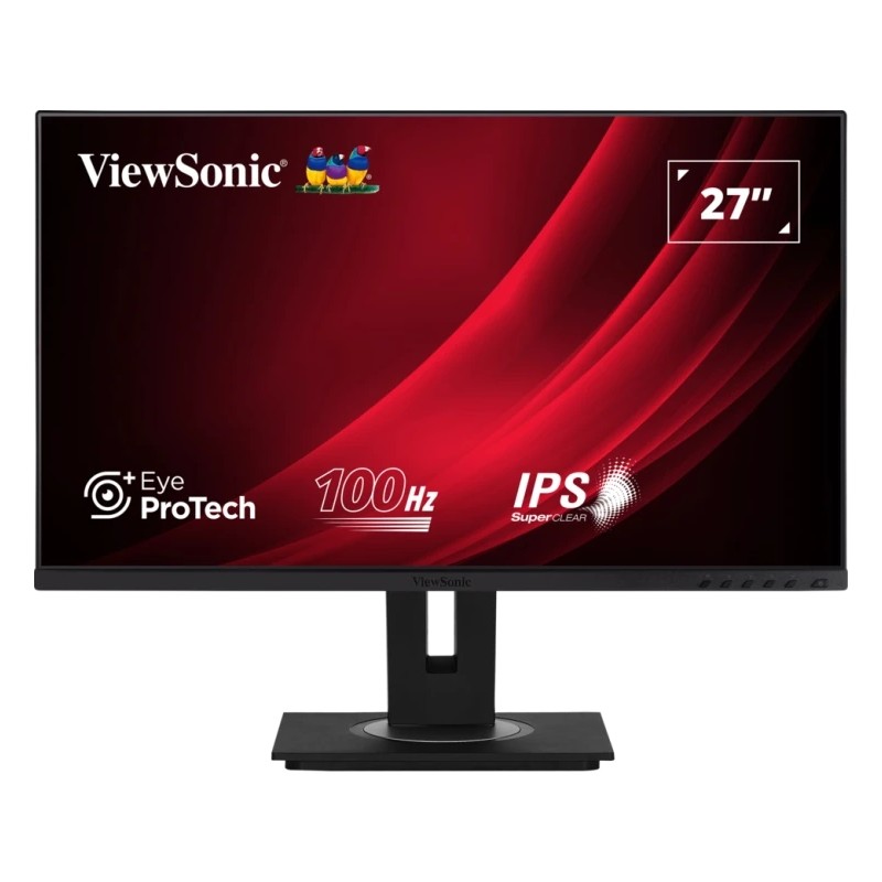 Viewsonic VG2748A-2 Monitor 27 LED IPS FullHD - 16:9 - Altoparlanti 4W - HDMI. VGA. USB - Regolabile in altezza. girevol