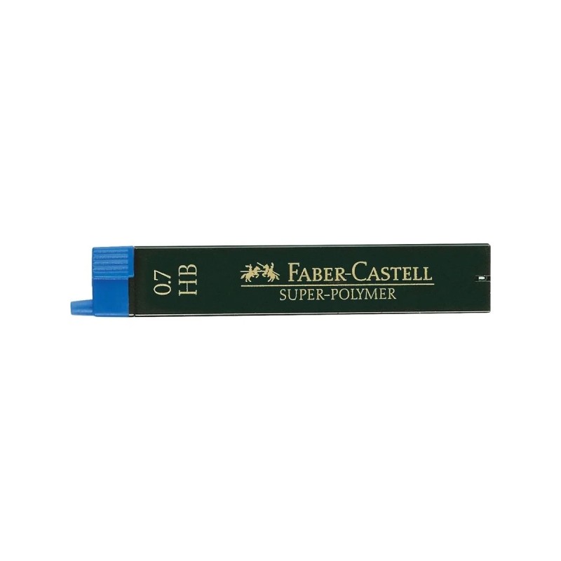 Faber-Castell 9067 Confezione da 12 mina di matita meccanica Super-Polymer 0.7 HB - Forte e scorrevole