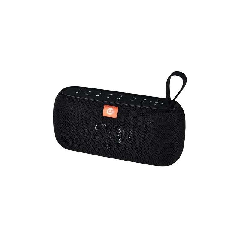 Coolsound Clock Altoparlante Bluetooth 10W - Funzione orologio - Autonomia fino a 4 ore - USB. MicroSD - Vivavoce - Resi