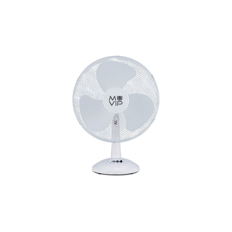Ventilatore da banco Muvip - 50W - 3 velocità - Bianco