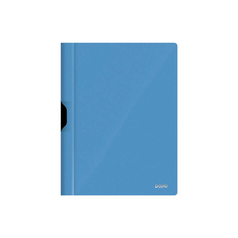 Cartella Dohe con clip in metallo - Formato A4 - In polipropilene opaco 350 micron - Colore blu