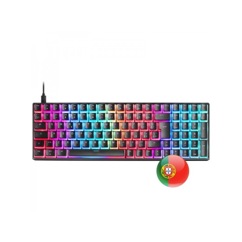 Tastiera da gioco premium Mars Gaming MKULTRA - Dimensioni compatte al 96% - Tasti in PBT - Illuminazione RGB Chroma - I