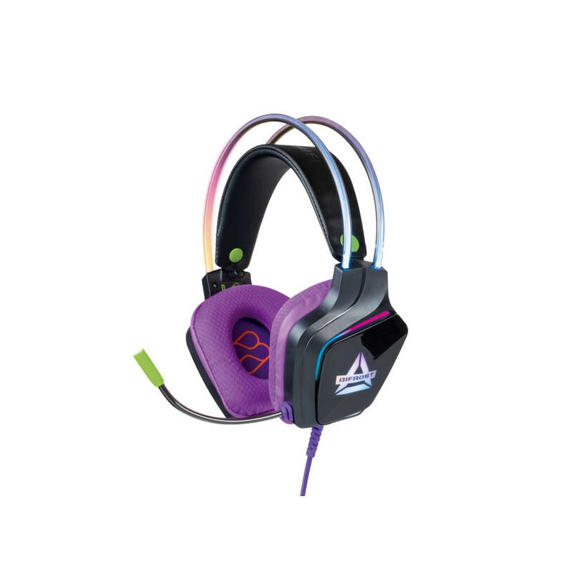 Cuffie da gioco FR-TEC con luce RGB - Controllo del volume e silenziamento sul cavo - Microfono flessibile - Altoparlant