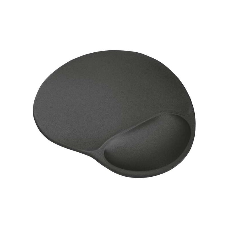 Tappetino ergonomico per mouse Trust BigFoot - Poggiapolsi in gel - Misure 23.6x20.5x1.6 cm - Nero - Colore nero