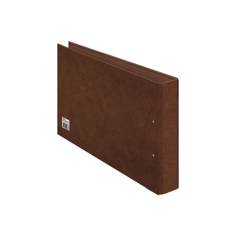 Dohe 2 Ring Binder Mixed 40mm Folio Landscape - Cartoncino foderato - Carta stampata e laminata - Colore pelle
