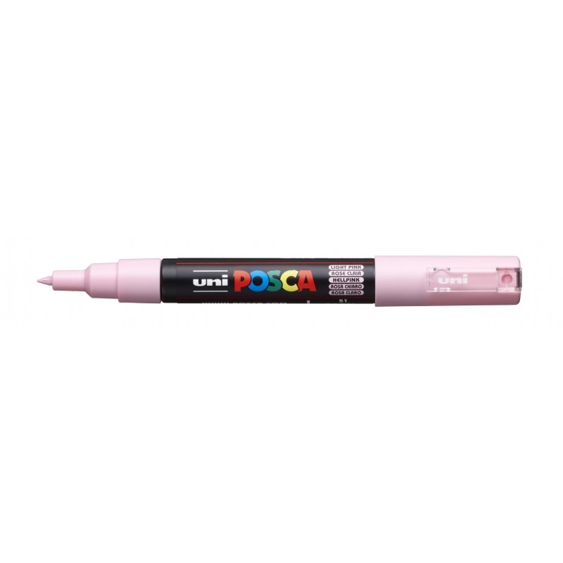 Posca PC-1M Pennarello - Punta conica 0.7 mm - Inchiostro a base d'acqua - Resistente alla luce - Non permanente - Color