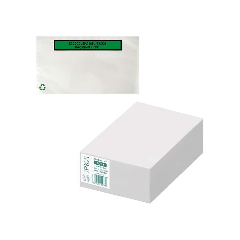Dohe Scatola da 1000 buste autoadesive per l'invio di documenti - Packing List Invii speciali