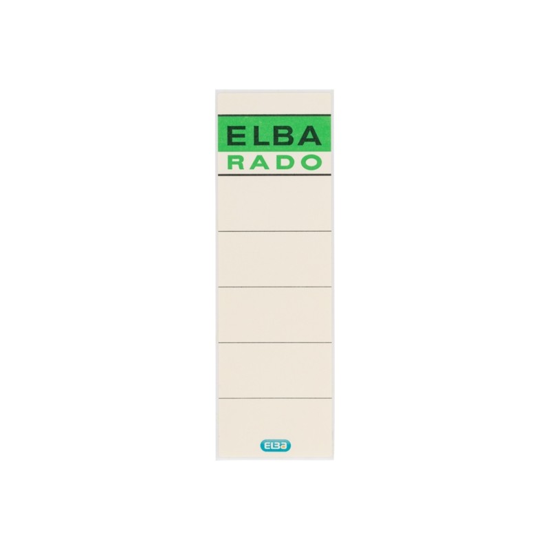 Elba Confezione da 100 unità di adesivi L80mm - Facili da attaccare - Dimensioni 80mm - Beige - Colore