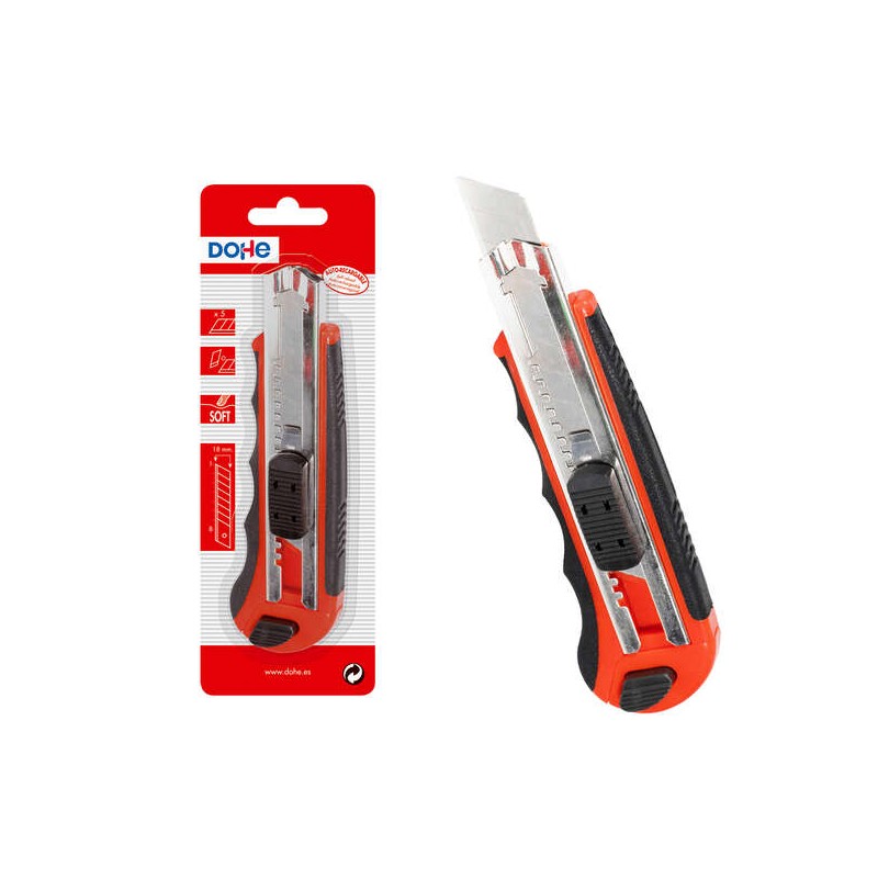 Taglierina per plastica Dohe con guida in acciaio inox - Lame da taglio in acciaio inox - Sistema di bloccaggio delle la