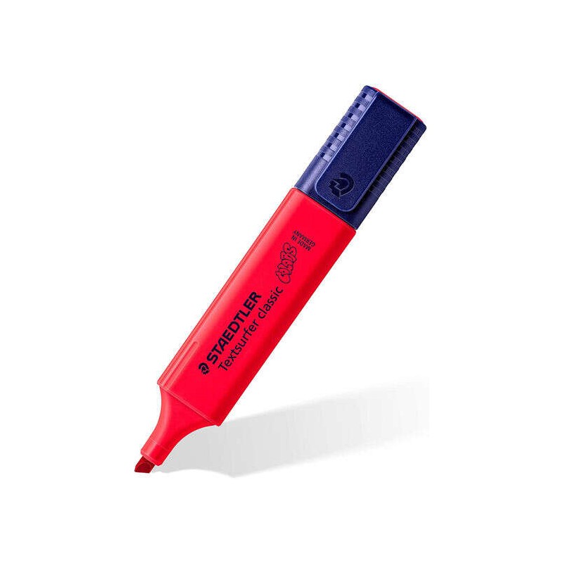 Evidenziatore Staedtler Textsurfer Classic 364 - Punta smussata - Tratto 1 - 5mm - Inchiostro a base d'acqua - Colore ro