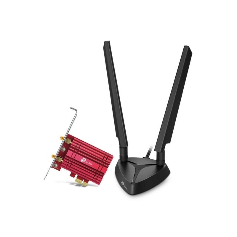 Adattatore WiFi TP-Link Archer TXE75E PCIe 6E AXE5400 Bluetooth 5.2 con 2 antenne ad alto guadagno