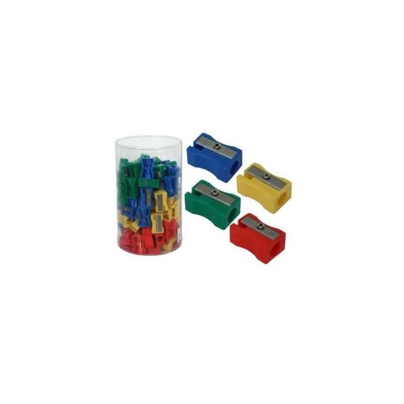 Temperino in plastica Bismark per matite normali - Colori assortiti