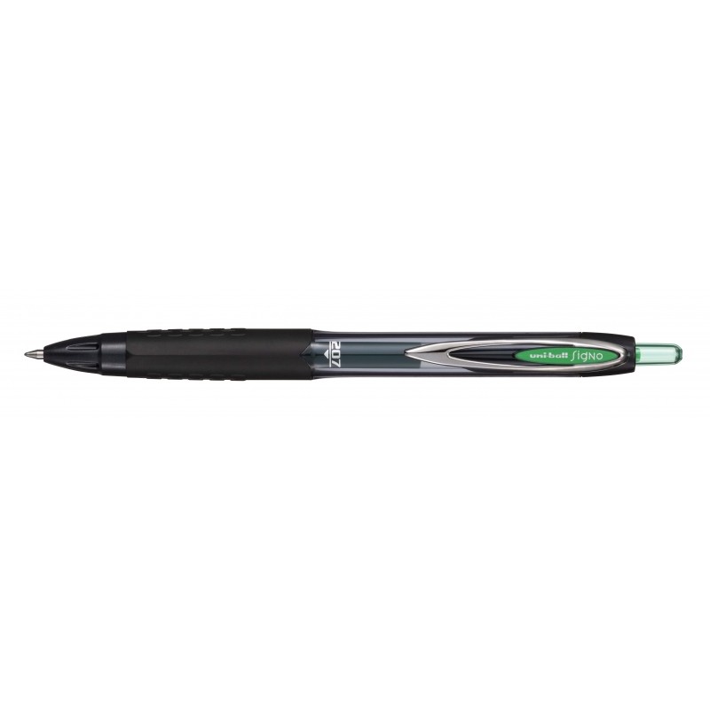 Uni-ball UMN-207E Ink Rollerball - Punta a sfera 0.7 mm - Impugnatura in gomma anti-fatica - Inchiostro pigmentato legge