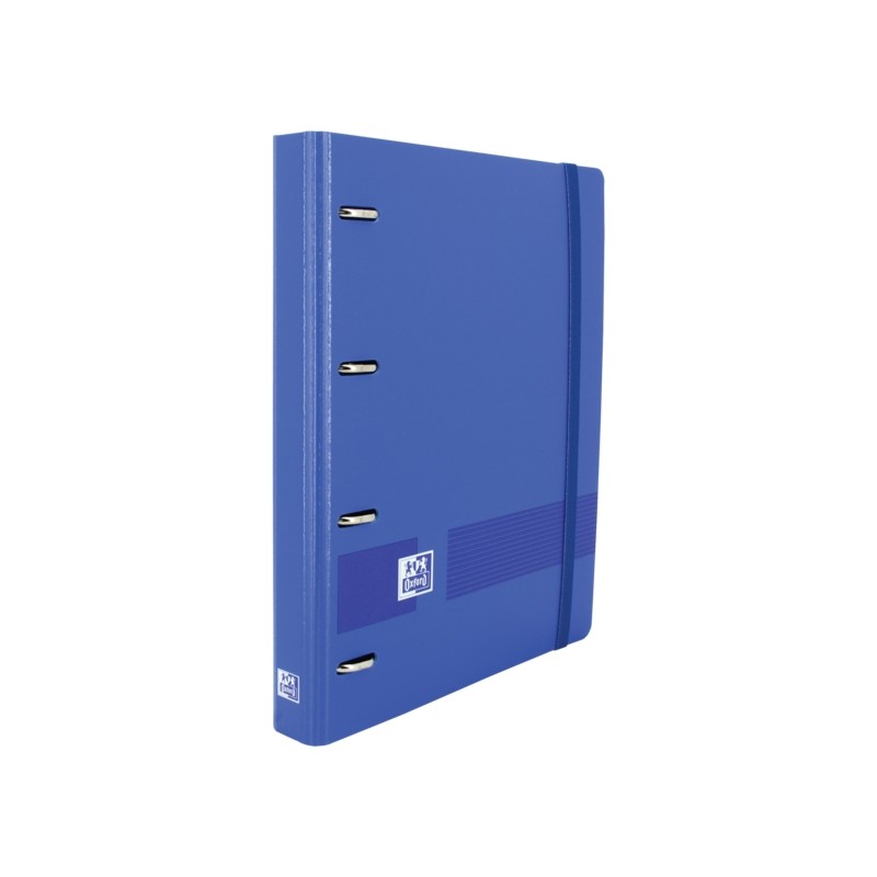 Raccoglitore europeo Oxford Live e Go A4+ in polistirolo - Dorso 45 mm - Anelli 4Dx35 mm - Include ricarica 5x5 - Colore