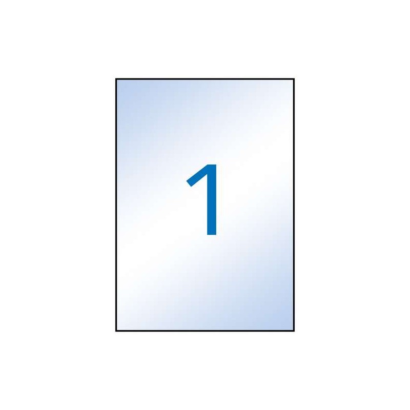 Etichette permanenti trasparenti Apli 210 x 297 mm - 10 fogli
