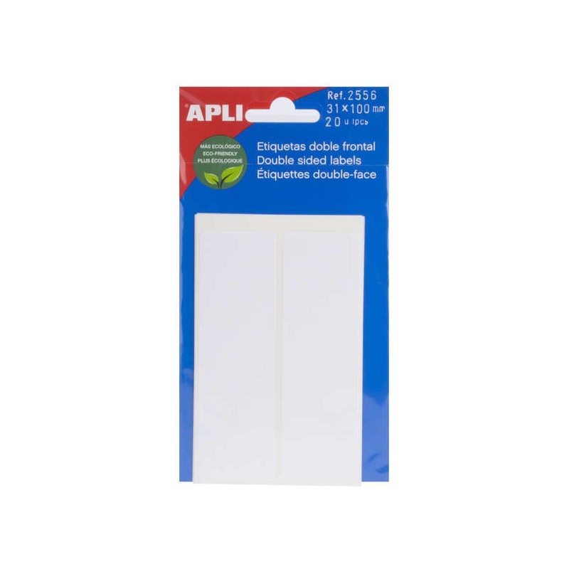 Apli Etichette frontali doppie bianche 31.0 x 100.0 mm