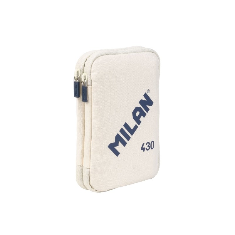 Milan Collection 430 Astuccio a 2 piani con 2 gomme. temperamatite. matita. penna P1 Touch Blue. righello. 12 matite col
