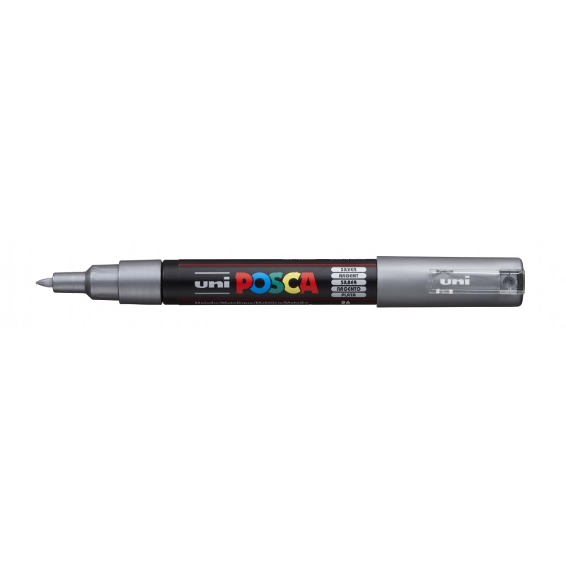 Posca PC-1M Marcatore a vernice - Punta conica in poliestere da 0.7 mm - Inchiostro a base d'acqua - Resistente alla luc
