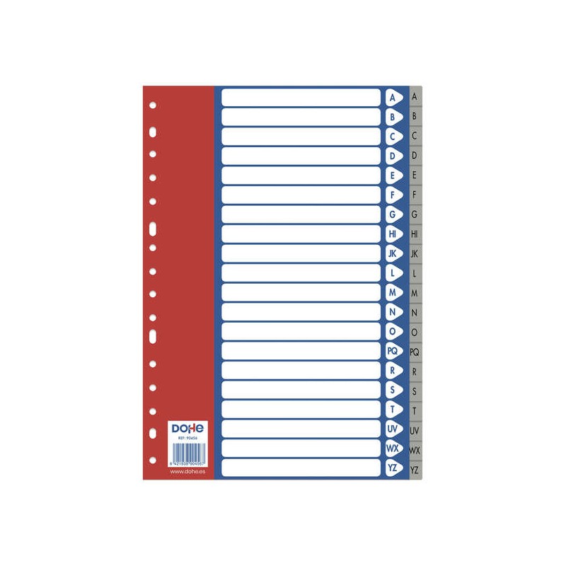 Divisori Dohe per raccoglitori ad anelli A-Z e raccoglitori ad anelli A-Z 120 Micron Formato Folio - 20 posizioni - 16 f