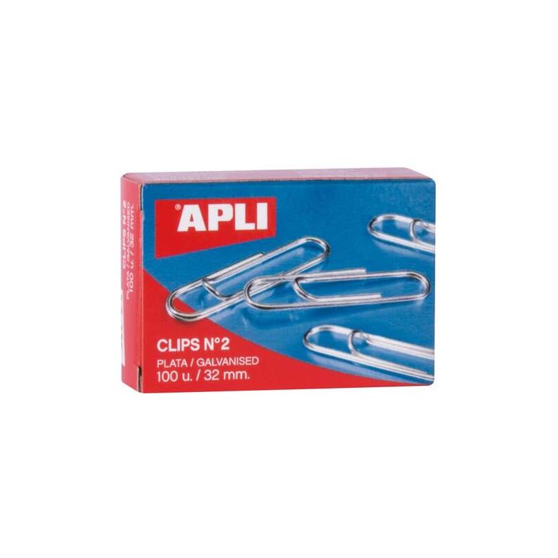 Apli Confezione da 100 graffette zincate nº2 32 mm
