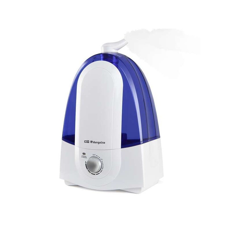 Orbegozo HU 2050 Umidificatore a ultrasuoni - Regola l'umidità e purifica l'aria - Silenzioso - Vapore freddo - Autonom