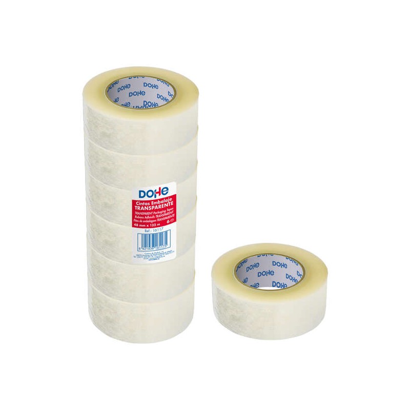 Nastro in polipropilene Dohe Strong 48mmx132m - Adesivo forte - Trasparente
