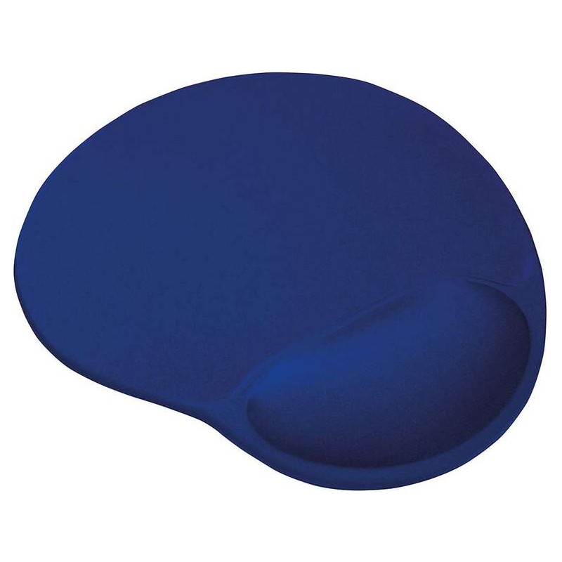 Tappetino ergonomico per mouse Trust BigFoot - Poggiapolsi in gel - Misure 23.6x20.5 cm - Blu - Colore blu
