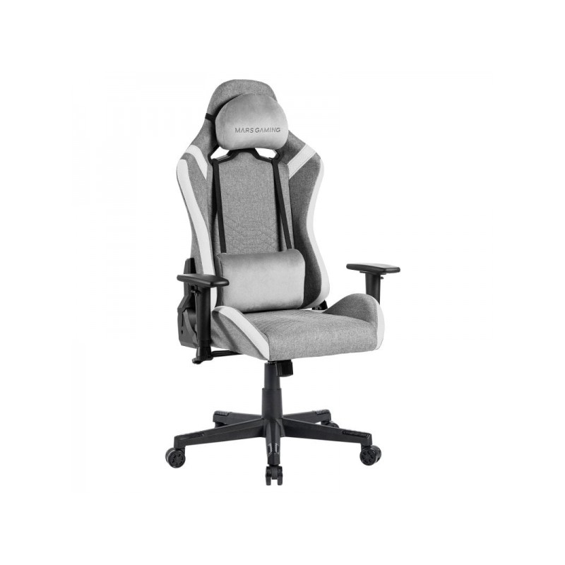 Mars Gaming MGC-PRO Sedia da gioco - Tessuto traspirante - Cuscini morbidi al tatto - Braccioli 2D - Schienale reclinabi