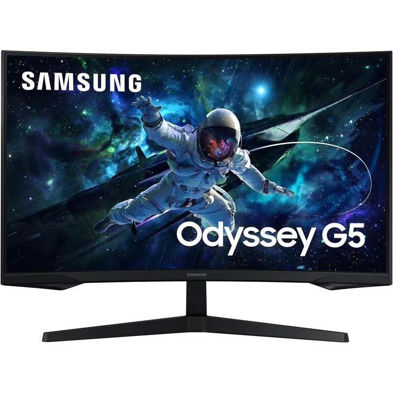 Samsung Odyssey G5 Monitor 32 LED VA curvo QHD 165Hz FreeSync - Risposta 1ms - Angolo di visione 178º - HDMI. DisplayPo