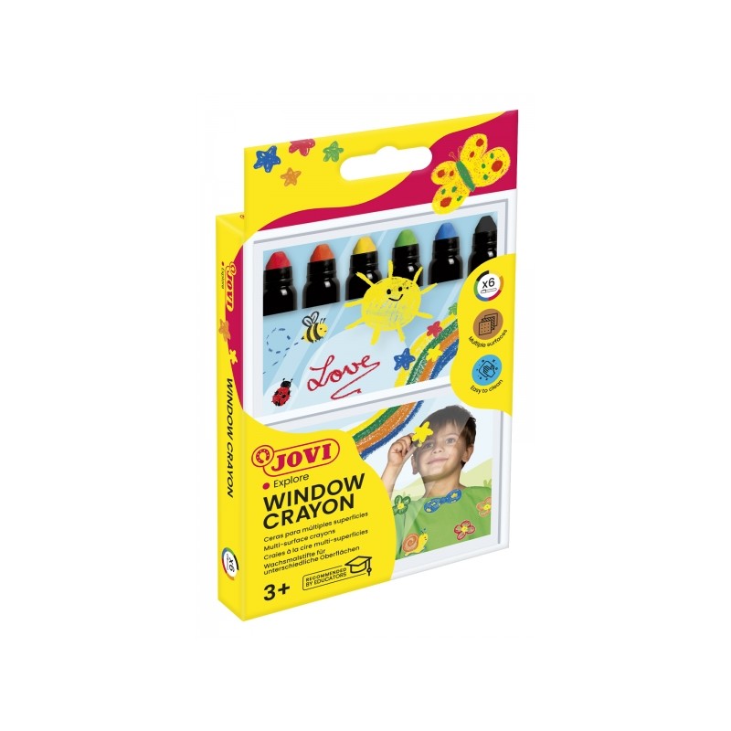 Set di 6 stick di cera Jovi Glass - Stick di cera morbida - A base d'acqua - Facile da applicare - Superfici non porose 