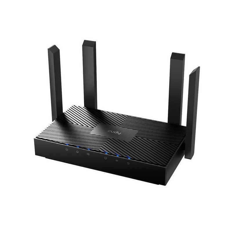 Cudy WR3000 Smart Router WiFi 6 AX3000 Dual Band - 1x 1000/100/10 Mbps Wan Port e 3x 1000/100/10 Mbps Lan Ports - 4 Ante