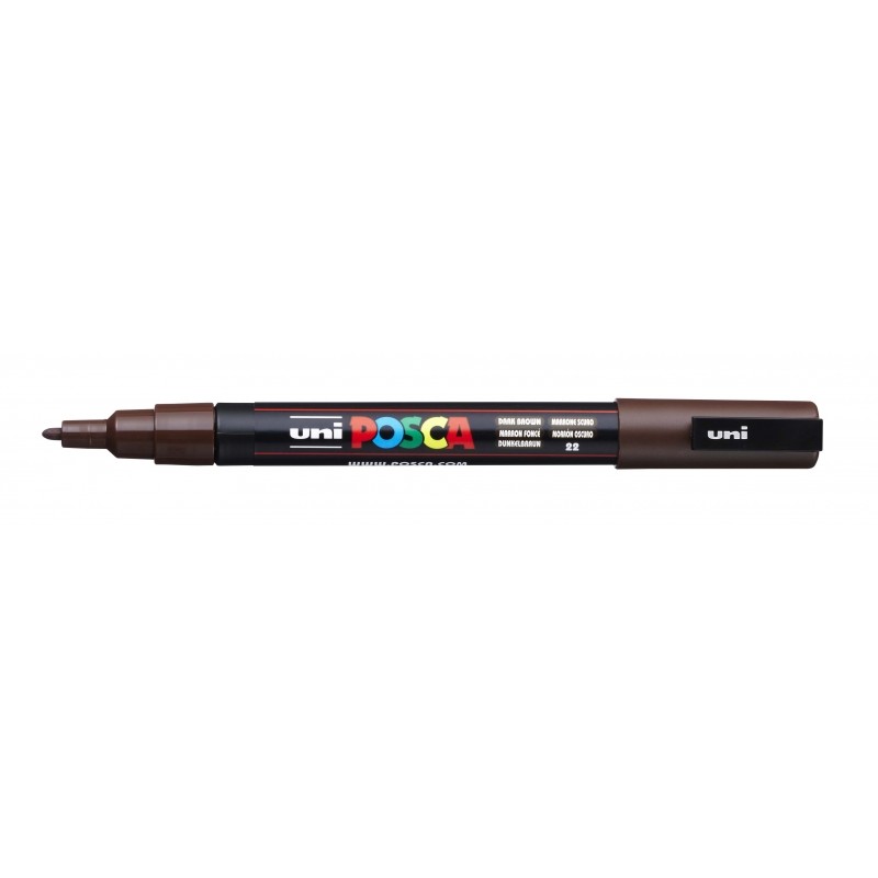 Posca PC-3M Pennarello - Punta conica in poliestere 0.9-1.3 mm - Inchiostro a base d'acqua - Resistente alla luce - Colo
