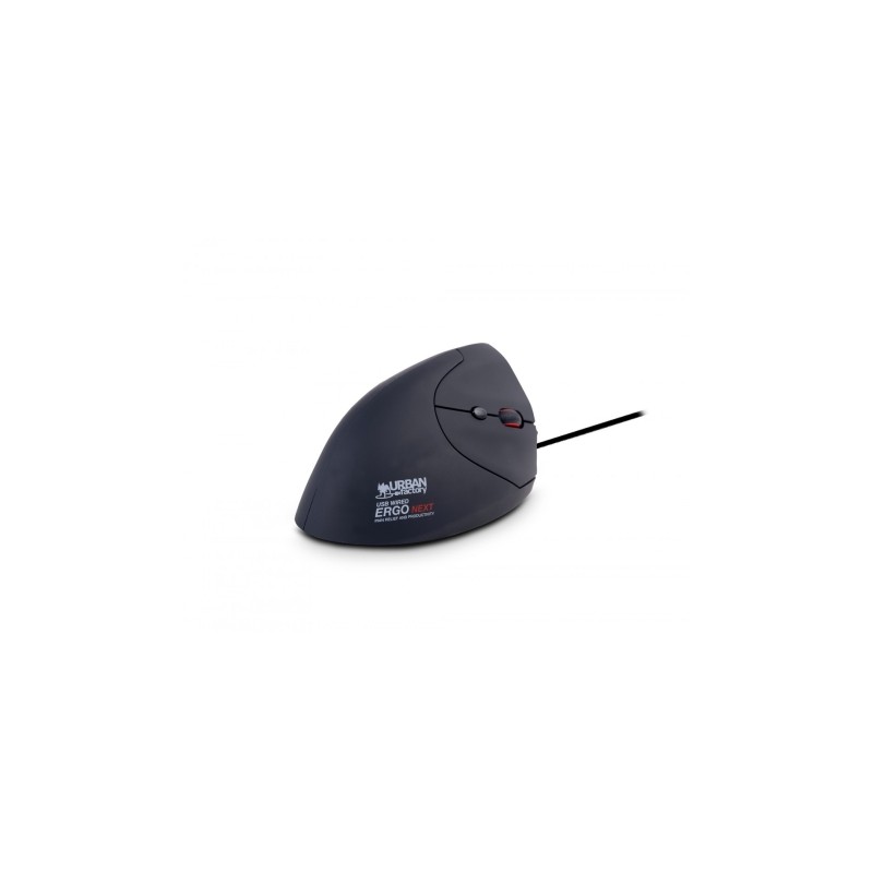 Urban Factory Ergo Next Mouse verticale ergonomico con cavo - 1200-3600dpi - 6 pulsanti - Uso con la mano destra - Color