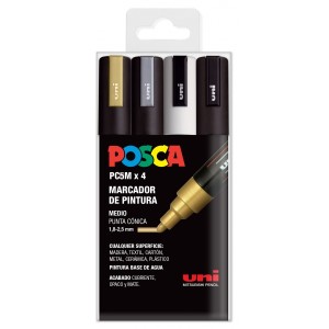 Posca PC-5M Confezione da 4...