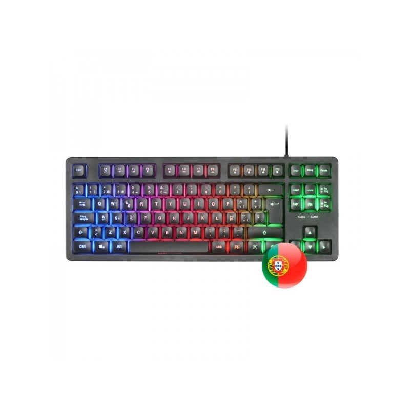 Tastiera da gioco Mars Gaming MK023 - Tecnologia H-Mech RED - Illuminazione LED FRGB - Anti-Ghosting - Compatibilità un