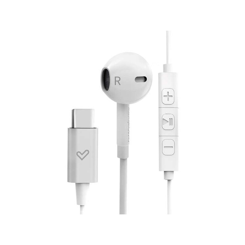 Energy Sistem Auricolari Smart 2 - Tipo C - Controllo musica e volume - Custodia da viaggio - Colore bianco