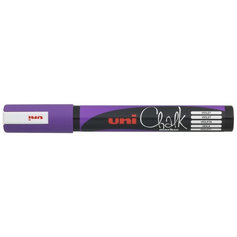 Marcatore a gesso liquido Uni-ball PWE-5M - Punta conica 1.8-2.5 mm - Cancellabile - Resistente alla pioggia e agli ambi