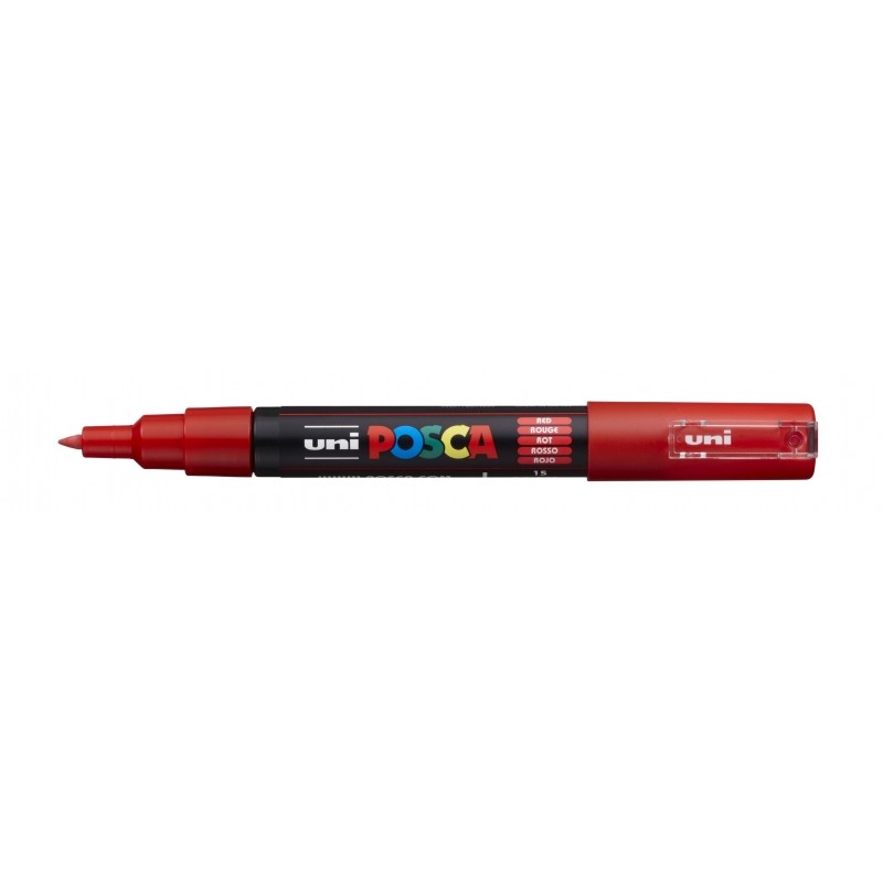 Marcatore a vernice Posca PC-1M - Punta conica 0.7 mm - Inchiostro a base d'acqua - Non permanente - Resistente alla luc