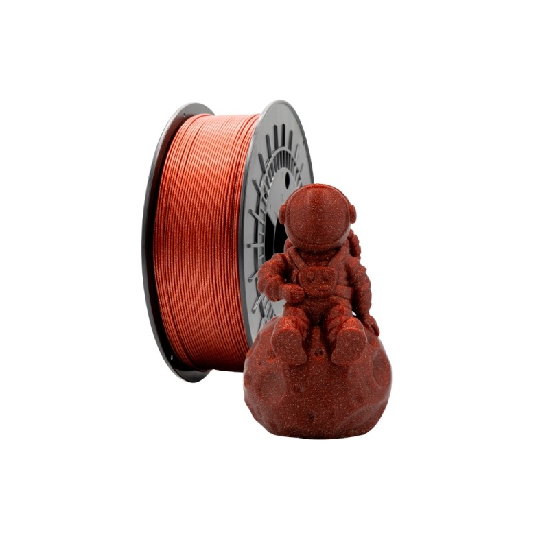 Filamento 3D PLA GLITTER - Diametro 1.75 mm - Bobina 1 kg - Colore rosso