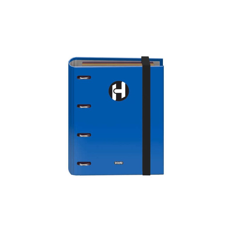Dohe Icon Series formato A5 raccoglitore a 4 anelli con 4 fori - 4 fori - 4 fori - chiusura con banda di gomma - raccogl