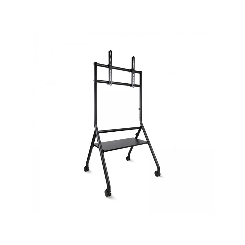 Tooq iDreams Supporto da pavimento con rotelle per schermi da 37-86 - Vassoio inferiore multiuso - Rotelle con sistema d