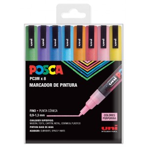 Posca PC3M Confezione da 8...